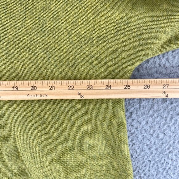 Chicos Sweater Womens 3 US Extra Large Green Marled Ribbed Cowl Neck Pullover - Picture 8 of 10
